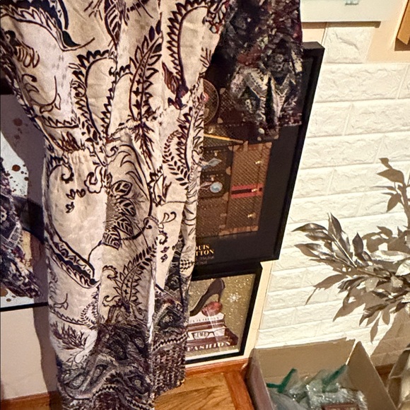 Lucky Brand Beige and Black Long Sleeve Dress - Picture 5 of 6